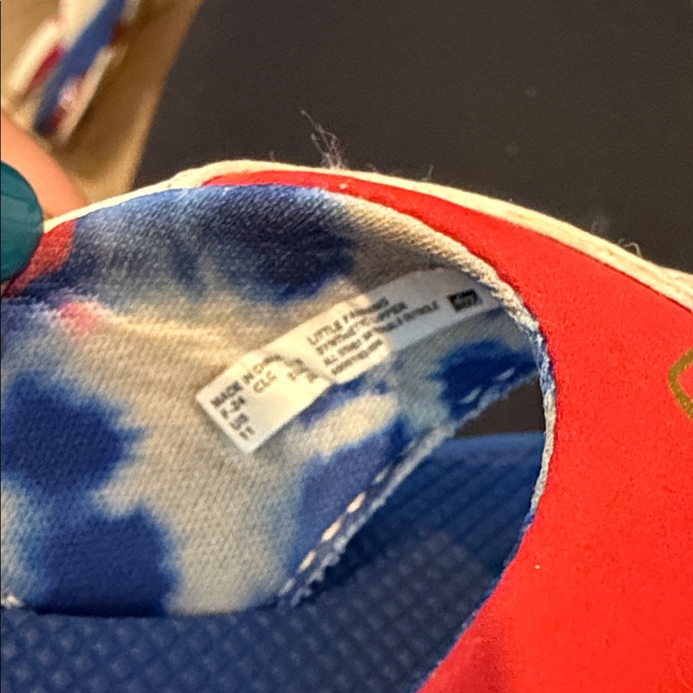 Reef Kids Red and Blue Flip Flops - Picture 7 of 7